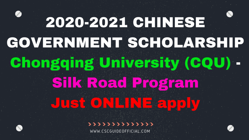 20202021 CHINESE GOVERNMENT SCHOLARSHIP Chongqing University (CQU