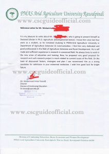 recommendation letter format for acceptance letter