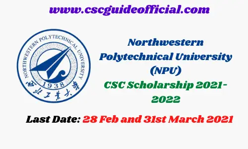 npu csc scholarship 2022