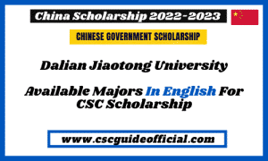 Dalian Jiaotong University Majors for CSC Scholarship || CSC Guide ...