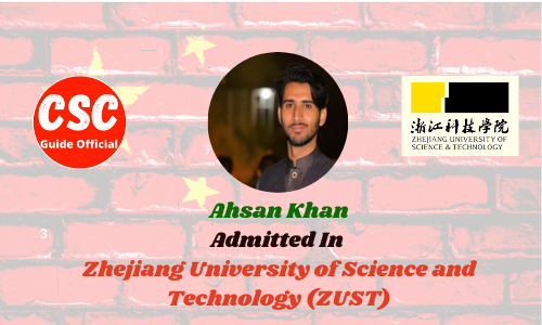 ahsan khan Zhejiang University of Science and Technology Master Scholar