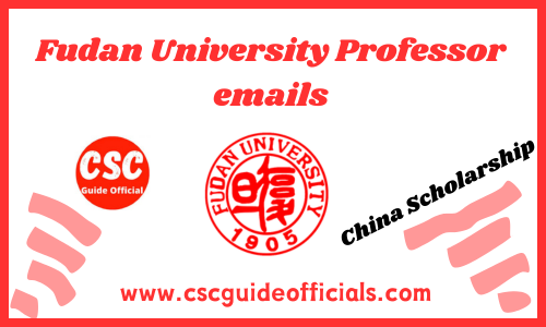 fudan University Faculty csc guide official professor emails