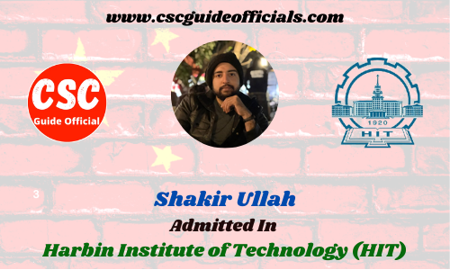 Scholars Wall Shakir Ullah Admitted to Harbin Institute of Technology (HIT)