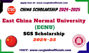 East China Normal University ECNU Shanghai Government Scholarship 2024   East China Normal University ECNU SGS Scholarship 2024 2025 300x180 