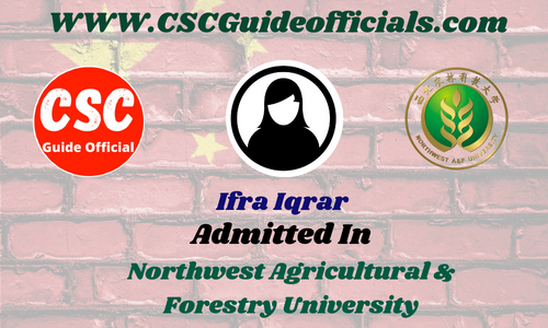 Ifra Iqrar's Success Story || China CSC Scholarship 2025-2026 Admitted Candidates CSC Guide Officials Scholar Wall