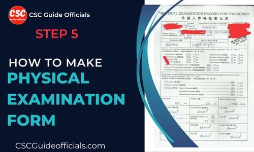 How to Make Physical Examination Form CSC Guide Officials