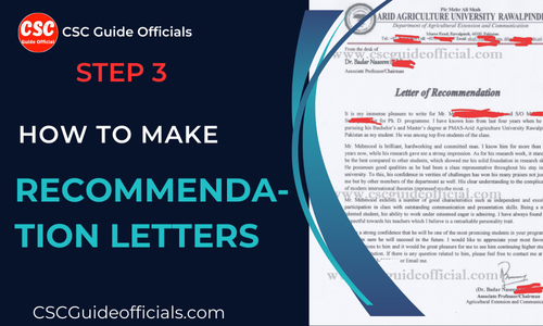 How to Make Recommendation Letters For China Scholarship CSC Guide Officials