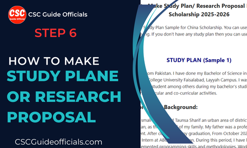 How to Make Study Plan or Research Proposal CSC Guide Officials