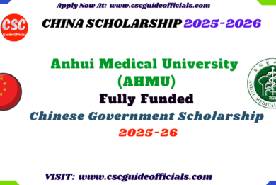 Details Authority : Chinese Government Scholarship 2025 University Name : Anhui Medical University Student Category : Masters and PHD Students Scholarship Type :Fully Funded (Everything is Free) Monthly Allowance : 3000 RMB for Masters and 3500 RMB For Phd Apply Method : Online apply and Send documents to university address (We Send email to University about hard copies if we confirm about hard copies update here keep visiting csc guide official) Application Deadline : 28 February 2025  Eligibility Criteria For Students 1.All International Students can apply 2. Age limits For Masters 35 and For PHD 40 Years 3.  You can apply with English Proficiency Certificate (ielts is not mandatory) How to Apply For This Scholarship First You Fill CSC Online application Form Upload all required documents on CSC portal  No Application Fee Result will be announced at the end of July Click Here to Apply Online on CSC Portal How you fill csc online application Form update method 2020 Video In Urdu Click Here to Watch Video In English Click Here to Watch [su_box title="Another Scholarship Waiting For You *Apply Also*" box_color="#ff3717" title_color="#ffffff" radius="10"] Beijing University of Chemical Technology (BUCT) Beijing Municipal Government 2025 Details Authority: Beijing Municipal Government 2025 University Name: Beijing University of Chemical Technology (BUCT)  scholarship 2025 Student Category:  Masters and PhD Students Scholarship Type: Fully Funded (Everything is Free) Monthly Allowance: its Depend on the university Apply Method: Just Online Apply Application Deadline:   June 2025 [su_button url="https://cscguideofficial.com/huazhong-agriculture-university-university-scholarship-2020-2021/" style="stroked" background="#fc8c1f" size="7" center="yes" radius="0" icon="icon: mortar-board" icon_color="#ffffff" text_shadow="0px 0px 0px #000000"]Click To Read[/su_button] [/su_box] Required Documents List You should register at the CSC Online Application System for International Students and submit application information.  (Agency no for B category 10366) Two Recommendation Letters By Professors and Associate Professors (Not from Assistant professors and Lecturer)  Transcripts of Highest Education (Notarized copy) Highest Degree Certificate (Notarized copy) CV Physical Examination Form Study Plan Or Research Proposal (No less than 800 words) Passport Copy English Proficiency Certificate (Ielts is not Mandatory) Non Criminal Record  Acceptance letter not mandatory   School of International Education, Anhui Medical University Contact: Fang Jin Phone: Tel: 0086-551-65165628 E-mail: 463095259@QQ.com Address: School of International Education, Anhui Medical University, No. 81 Meishan Road , Hefei City , Anhui Province, China Postcode: 230032 Click here to get the official advertisement 