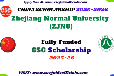 Zhejiang Normal University CSC Scholarship
