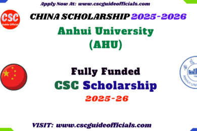 anhui university chinese governmet scholarship 2025 2026