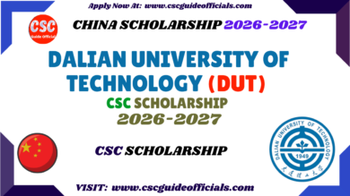 Dalian University of Technology dut csc scholarship csc guide officials