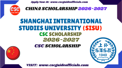 Shanghai International Studies University (SISU) CSC Scholarship csc guide officials