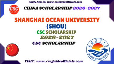 Shanghai Ocean University Chinese Government Scholarship 2026–2027 Fully Funded CSC Scholarship in China
