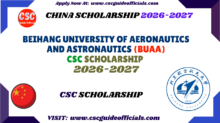 Beihang University of Aeronautics and Astronautics (BUAA) CSC Scholarship