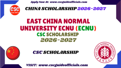 East China Normal University ECNU CSC Scholarship