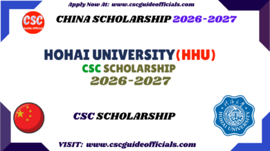 Hohai University CSC Scholarship