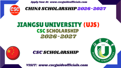 Jiangsu University CSC Scholarship