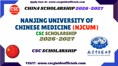 Nanjing University of Chinese Medicine (NJCUM) CSC Scholarship