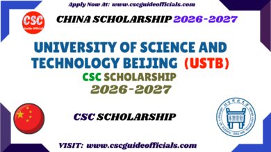 University of Science and Technology Beijing (USTB) CSC Scholarship